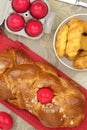 Easter sweet brioche Royalty Free Stock Photo