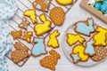 Easter sweetness: Adorable gingerbread cookies in festive shapes