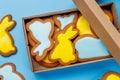 Easter sweetness: Adorable gingerbread cookies in festive shapes