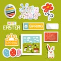 Easter Symbols - Objects Set Royalty Free Stock Photo