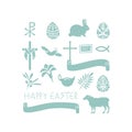 Easter Symbols Set Royalty Free Stock Photo