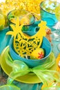 Easter table decoration Royalty Free Stock Photo