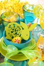 Easter table decoration Royalty Free Stock Photo
