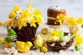 Easter table decoration Royalty Free Stock Photo