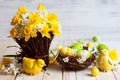 Easter table decoration Royalty Free Stock Photo