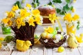 Easter table decoration Royalty Free Stock Photo