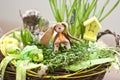 Easter table decoration Royalty Free Stock Photo