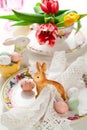 Easter table setting Royalty Free Stock Photo