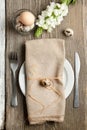 Easter table setting Royalty Free Stock Photo