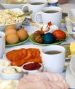 Easter table setting Royalty Free Stock Photo