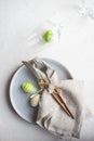 Easter table setting Royalty Free Stock Photo