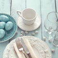 Easter table setting Royalty Free Stock Photo