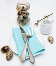 Easter table setting Royalty Free Stock Photo