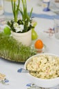 Easter tableware Royalty Free Stock Photo