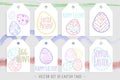 Easter tags collection