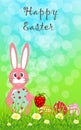 Easter template greeting card