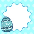 Easter template in square size