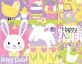 Easter Themed Seamless Vector Pattern