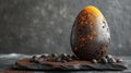 Easter Tradition: Fine Chocolate Egg, A Delicious Detail for Celebrations, with Ample Space for Your Message