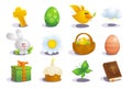 Easter traditional symbols.