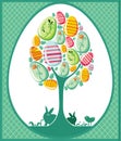 Easter tree card