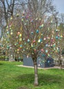 Easter tree in the historical center of Odessa, Ukraine