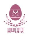 Easter vector composition. Vector image. Silhouette isolated from the background