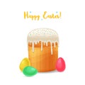 Easter vector holiday background cartoon style