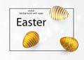 Easter vector illustration, a light festive background. Royalty Free Stock Photo