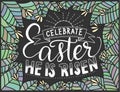 Easter vector lettering card.