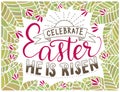 Easter vector lettering card.