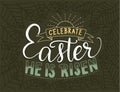 Easter vector lettering card.