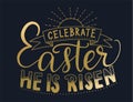 Easter vector lettering card.