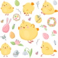 Easter vector set Royalty Free Stock Photo