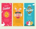 Easter vertical banners Royalty Free Stock Photo