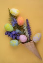 Easter is a very significant holiday for Christians around the world. Multicolored yoke, Resurrection of the Resurrection of Chris Royalty Free Stock Photo