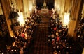 Easter vigil mass on Holy Saturday in the Zagreb Cathedral