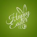 Easter vintage lettering design background