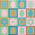 Easter wallpaper patchwork scrapbook