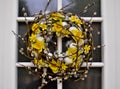 Easter Wreath on the front porch
