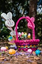 Easter Wonderland in the Woods: A Joyful Display of Easter Decor in a Natural Setting