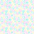 Easter wrapping paper. Seamless pattern. Doodle