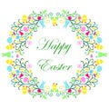 Easter wreath with text