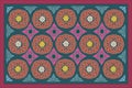 EASTERN, ARAB, MIDDLE ASIAN, PERSIAN ORNAMENT. COLORED COLORS. Carpet.