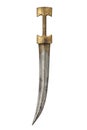 Persian style gold hilted antique dagger