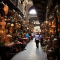 eastern bazaar during day with many beautiful things