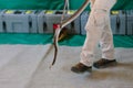 Eastern brown snake at snake show Royalty Free Stock Photo