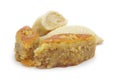 Eastern cakes shekerbura and baklava Royalty Free Stock Photo