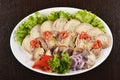 Eastern Central Asian and European cuisine. Royalty Free Stock Photo