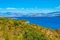 Eastern coastline of Greek island Corfu